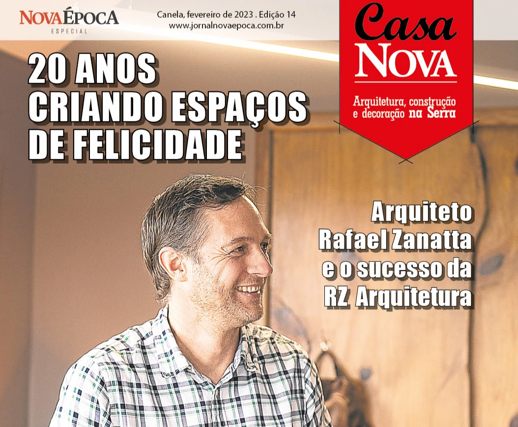 A RZ Arquitetura foi capa da 14ª edição da revista Casa Nova